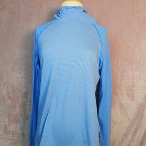 Womens Blue Under Armour Hooded Shirt Size M